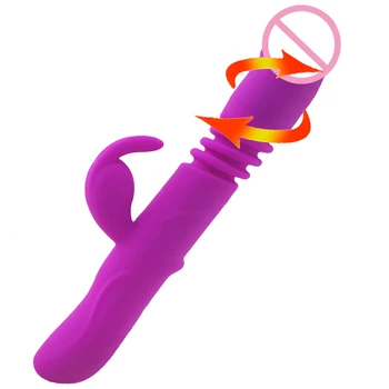 12+4 Greičių Vibracijos Silikono Triušis Vibratoriai Moteris, USB Mokestis Klitorį stimuliuoja Sekso Žaislai Moterims, Suaugusiųjų Sekso Produktus