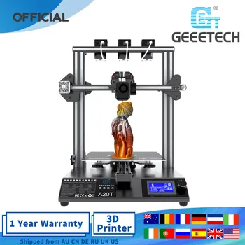Geeetech 3D Spausdintuvas A20T 3 in 1 out Mix-spalvos 3D Printe Atnaujinti GT2560 V4.0 Plokštė Energijos tiekimui, Spausdinimo LCD2004 FDM CE