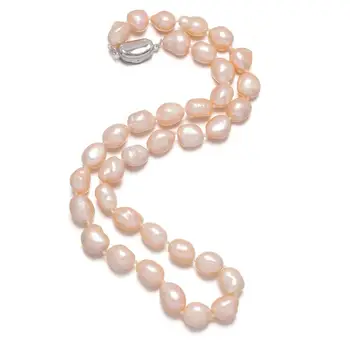 Nuostabi Kaina AAAA Aukštos Kokybės Natūralių Gėlavandenių Perlų Vėrinį Moterims 2 spalvos 10-11mm Perlų Papuošalai 45cm